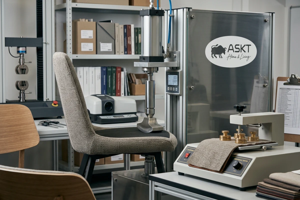 B2B furniture quality control audit durability and structural load testing