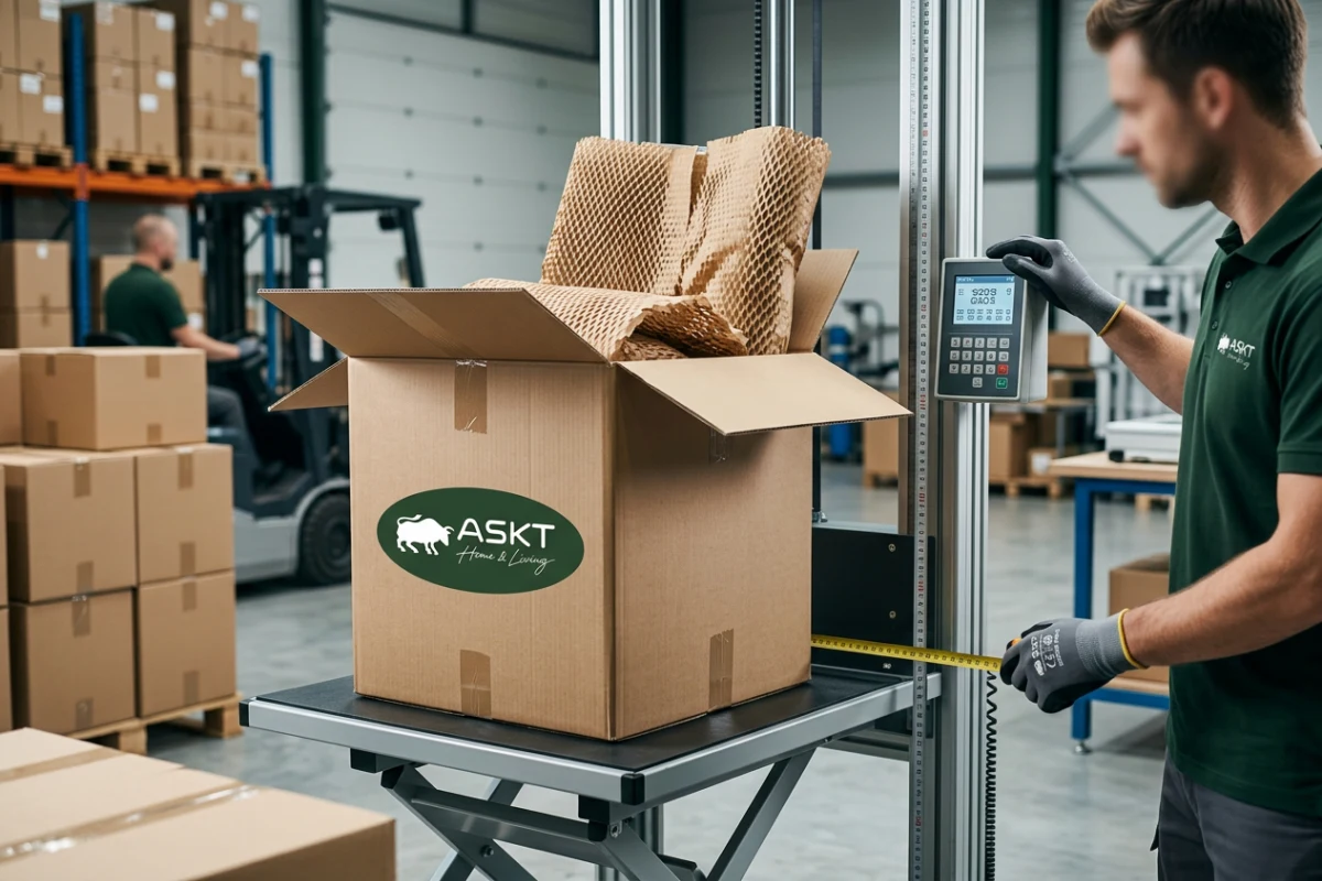 Audit checklist meubelimport verpakkingsoptimalisatie en valtest