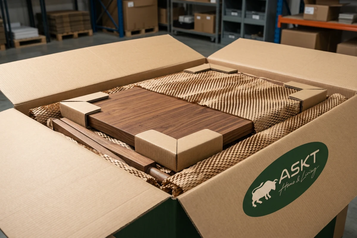 Couchtische Gastronomie B2B in transportsicherer KD-Verpackung für den Containerversand