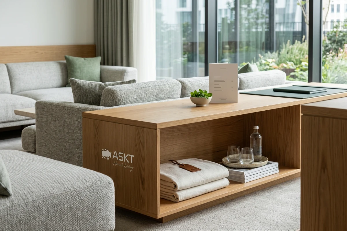 Hotel Beistelltisch mit offener Ablage für Housekeeping Reinigung