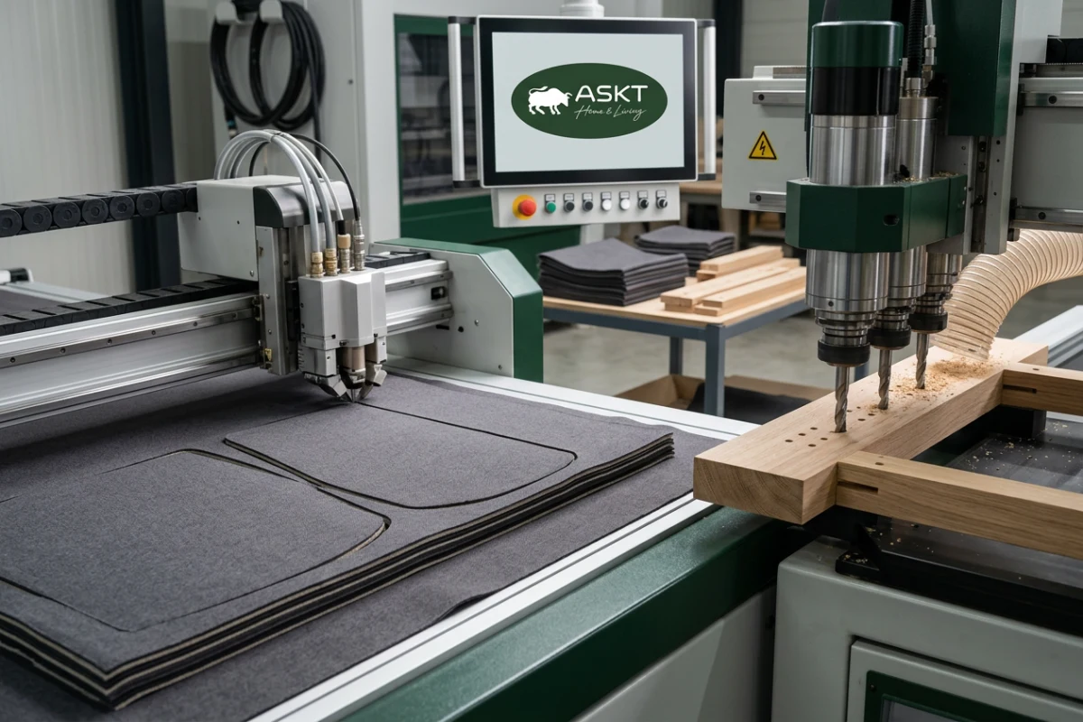 Automated machinery ensuring dining chair manufacturing quality and structural repeatability