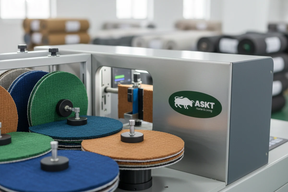 Fabric abrasion and colour fastness testing for dining chair quality control China.