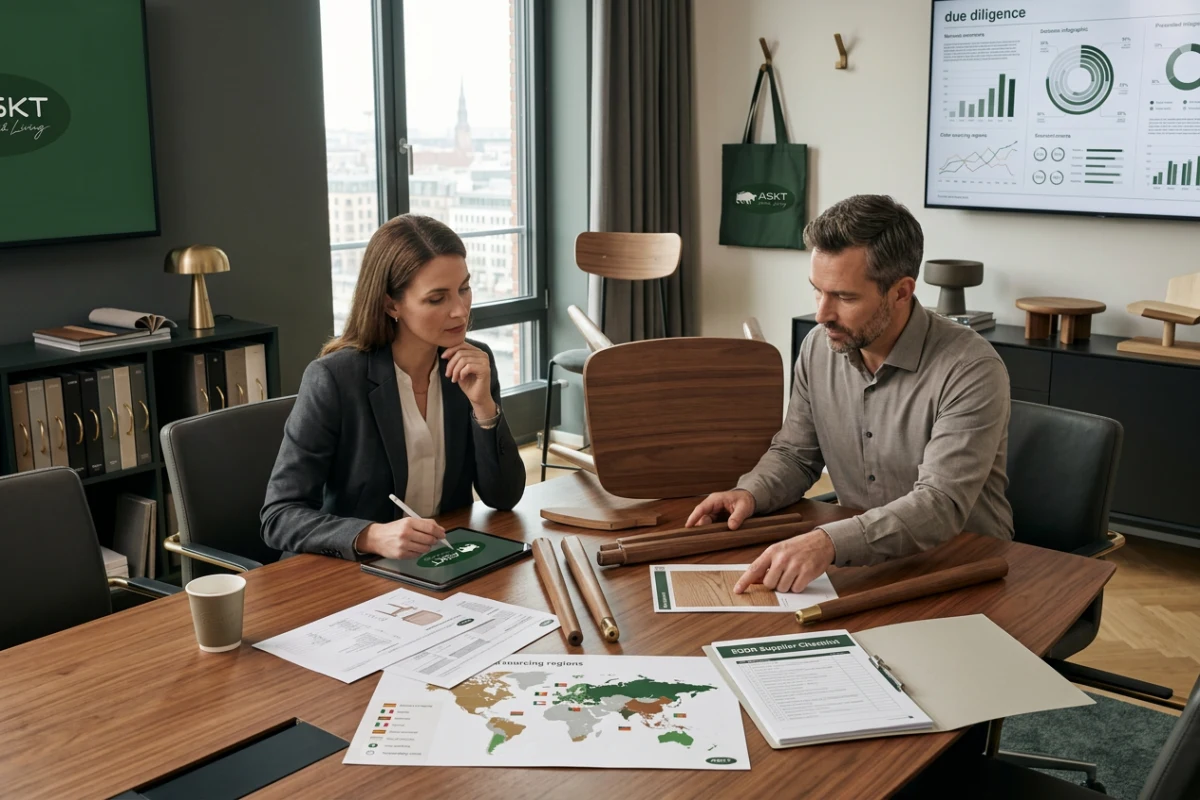 European furniture sourcing due diligence checklist and modular component planning