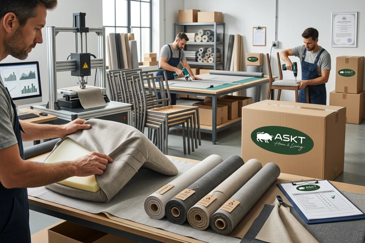 Compliant factory environment of a dining chair supplier Germany