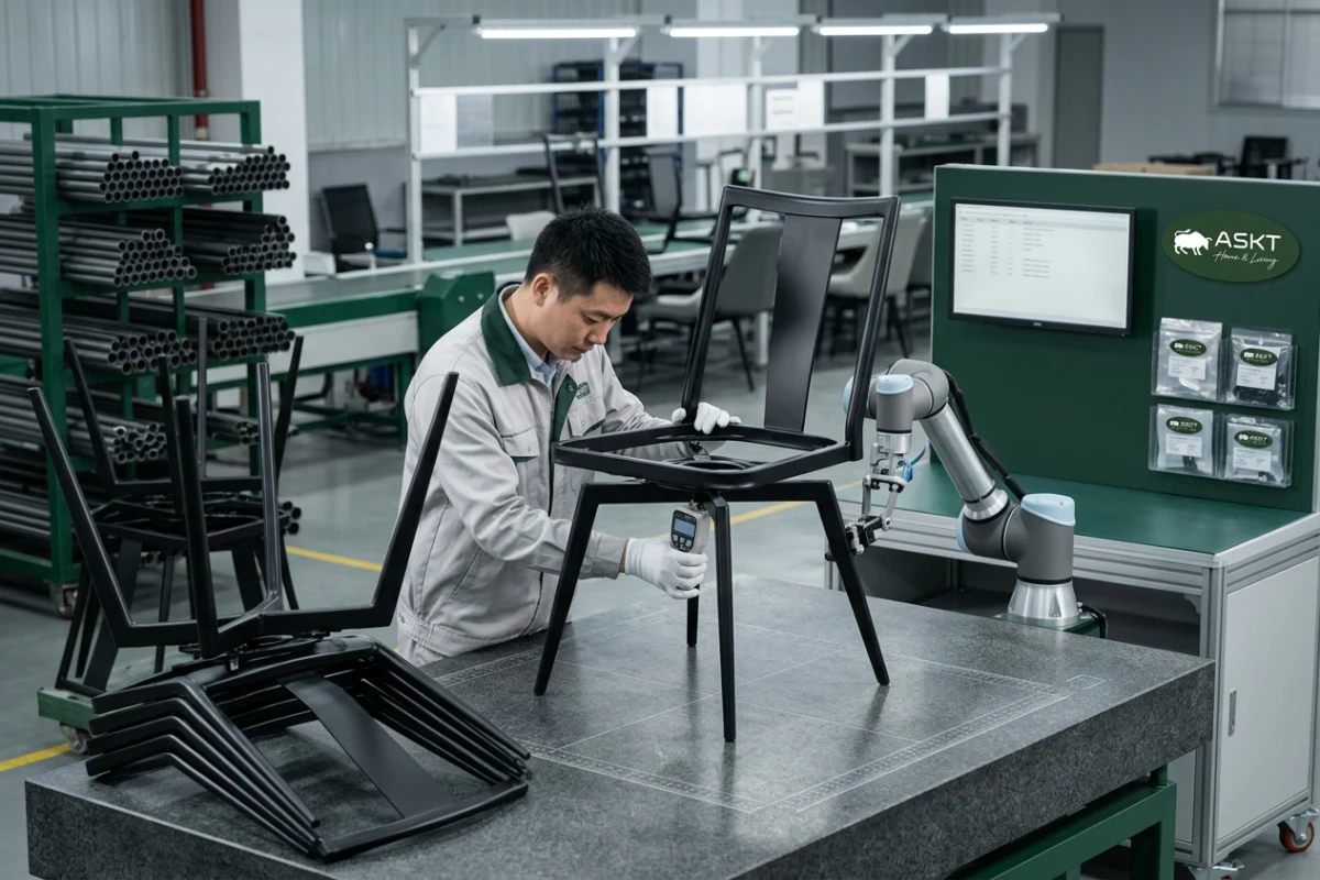 OEM dining chair manufacturing for European brands quality control and structural testing
