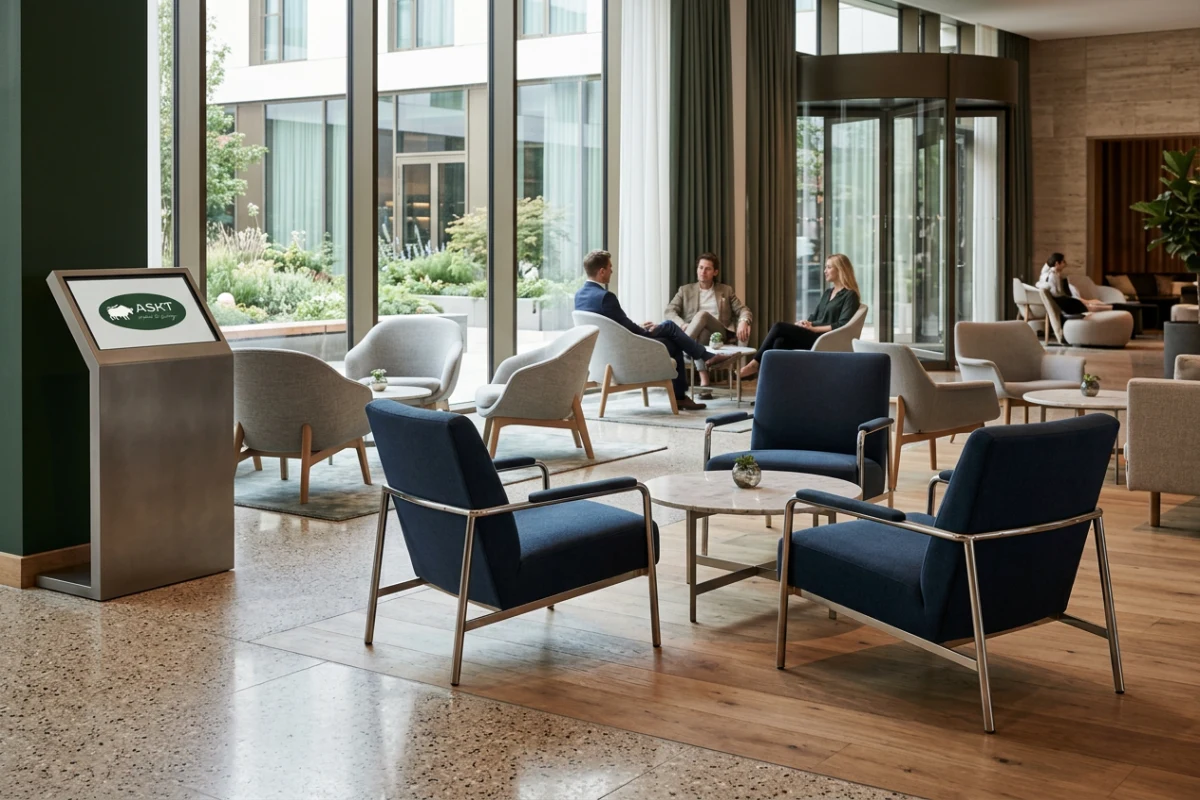 Contract furniture supplier China providing commercial lounge chairs for European hospitality projects