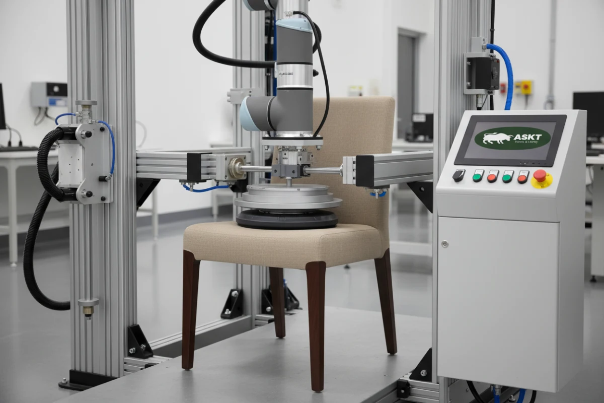 Fatigue testing machine for dining chairs