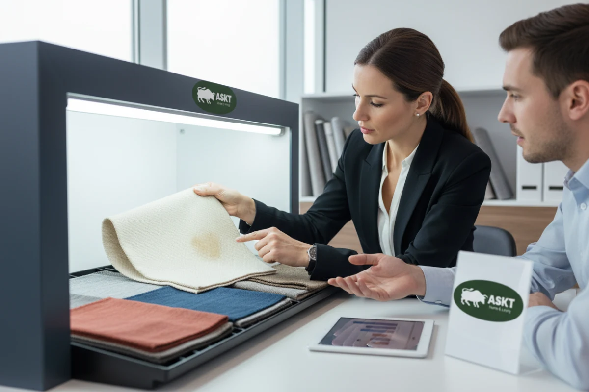 Evaluating options from a waterproof breathable chair fabric B2B partner