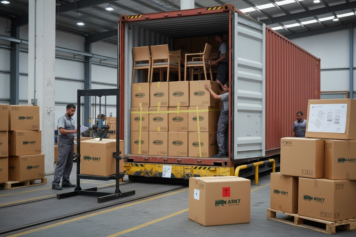 Hotel furniture shipping protection and container loading optimization